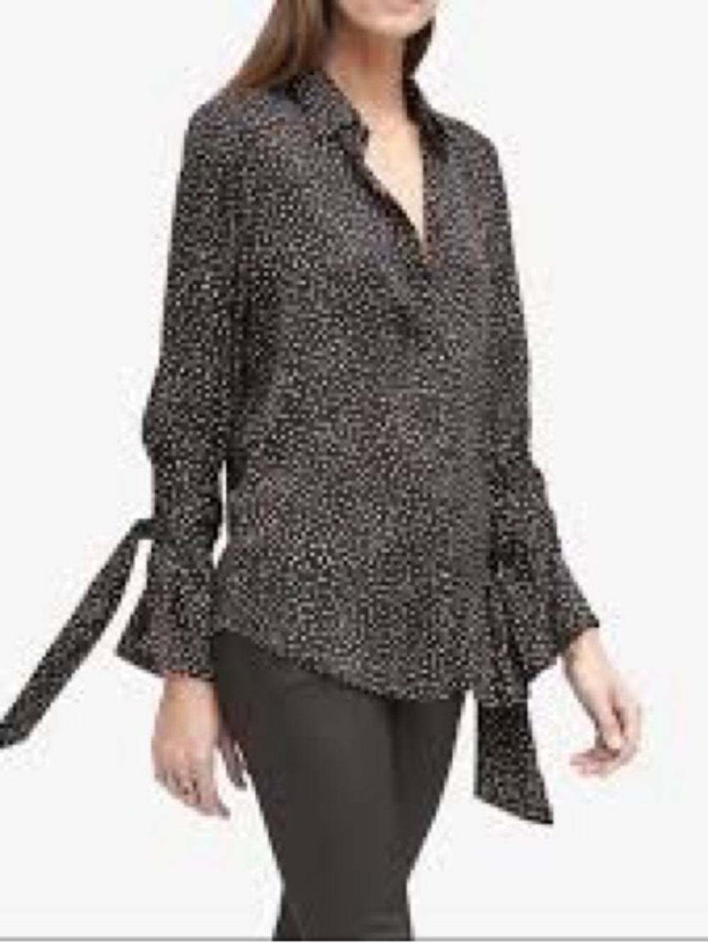 Banana Republic Dillon-Fit Tie Sleeve Blouse